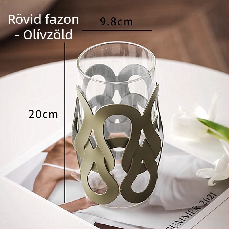 Luxus bőr pohárfedél üveghez — modern, kézzel készített dizájn, otthoni művészet, quiltált négyzetes mintával