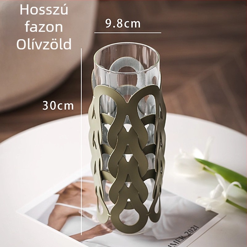 Luxus bőr pohárfedél üveghez — modern, kézzel készített dizájn, otthoni művészet, quiltált négyzetes mintával