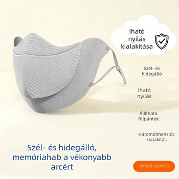 2025-ös új meleg maszk őszre és télre, szél- és fagytűrő, 3D szemvédő, stílusos kerékpáros maszk