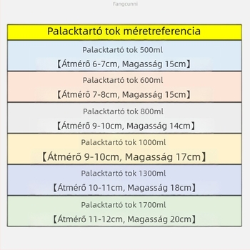 Nagy kapacitású elasztikus vizespalack-tok 500–2000 ml