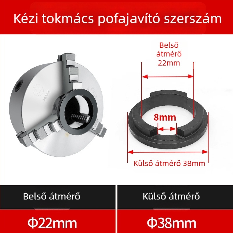 Kézi lathe tokmány csuklóformázó eszköz, öncentráló háromcsújú tokmányhoz