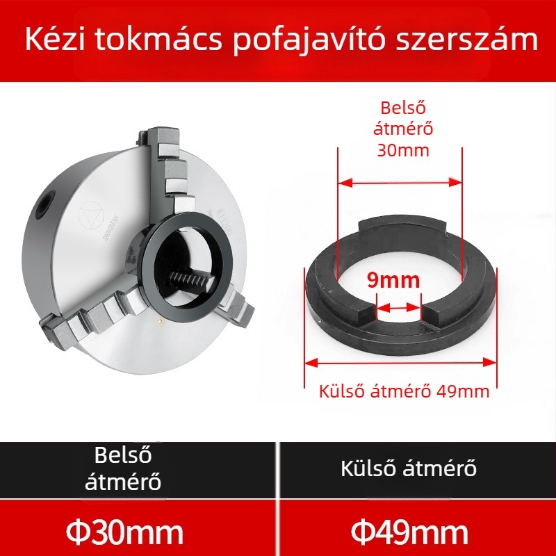 Kézi lathe tokmány csuklóformázó eszköz, öncentráló háromcsújú tokmányhoz