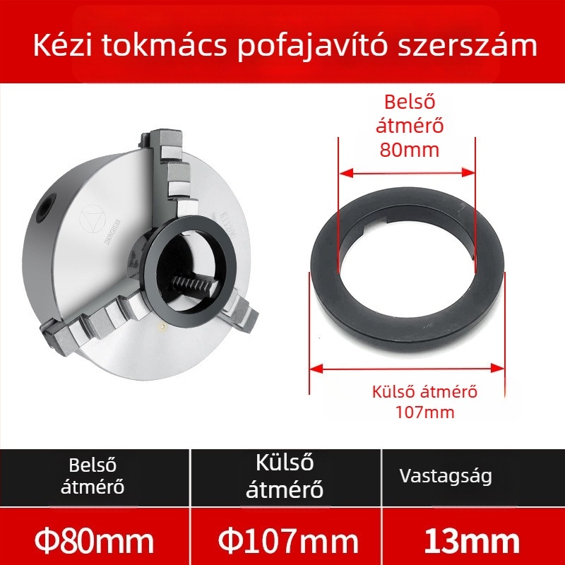 Kézi lathe tokmány csuklóformázó eszköz, öncentráló háromcsújú tokmányhoz