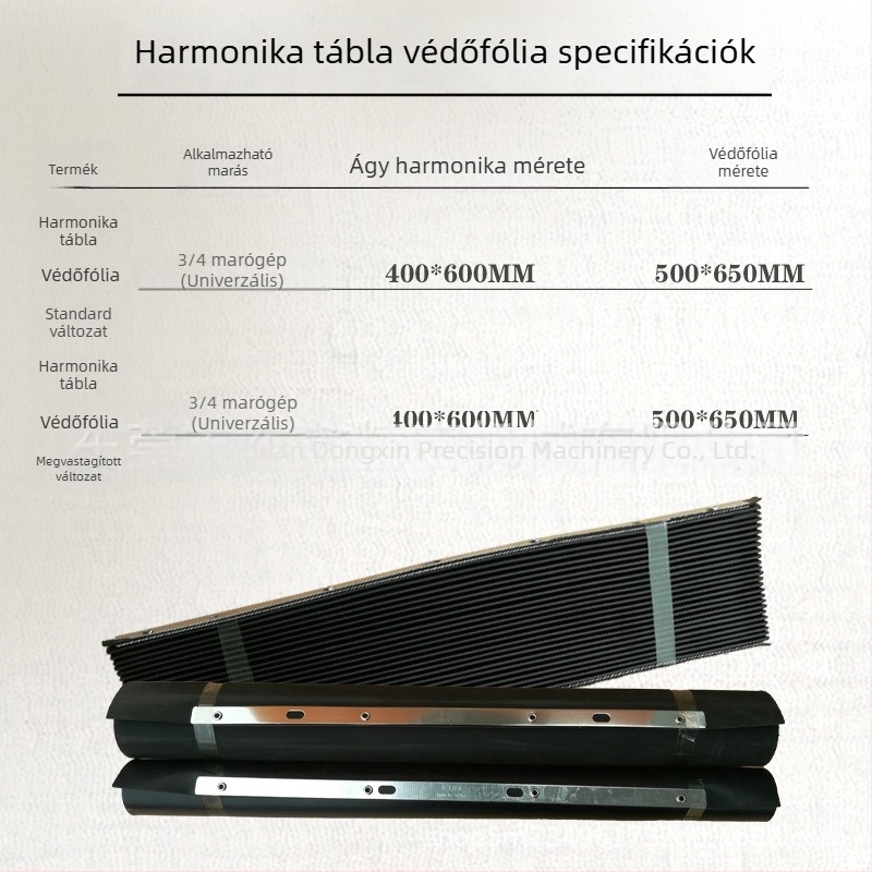 Gumi védőburkolat toron fúróhoz akordion panellel, vas-vas elleni védelem, kábel rögzítő és vastag forgács stop