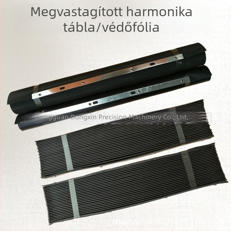 Gumi védőburkolat toron fúróhoz akordion panellel, vas-vas elleni védelem, kábel rögzítő és vastag forgács stop