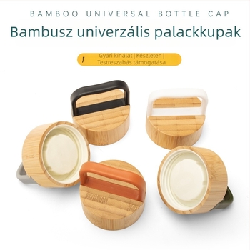 70 mm bambusz spirálfedél üvegpohárhoz és tárolóüveghez