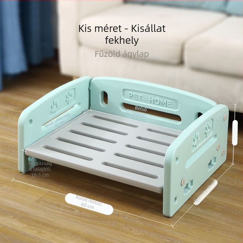Háziállat ketrec, kempingágy, kutya- és macskaágy, egész éves használatra, kis- és közepes méretű kutyáknak, levehető és mosható