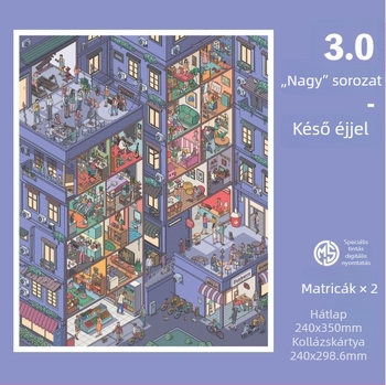Sky Island 3.0 – Nagy sor látvány-matricák, rajzfilmszerű motívumokkal, éjszakai relaxációhoz