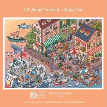 Sky Island 3.0 – Nagy sor látvány-matricák, rajzfilmszerű motívumokkal, éjszakai relaxációhoz