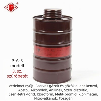 TF-A típusú gázmaszk szűrő kanna 1/3/4/5/7 – aktívszén szűrődoboz a maszk kiegészítőihez spray-hez