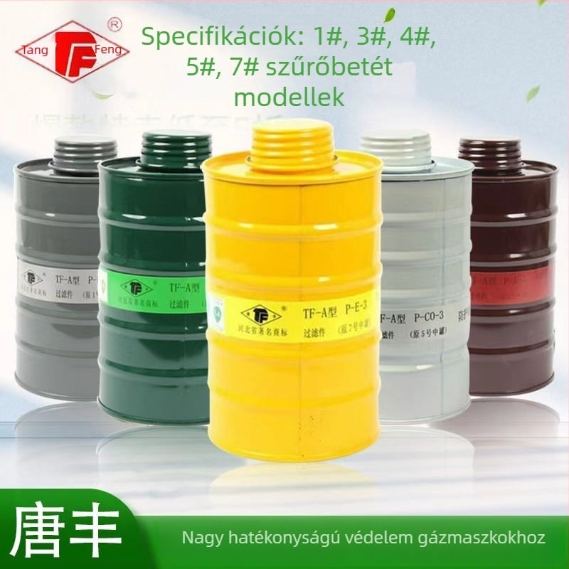 TF-A típusú gázmaszk szűrő kanna 1/3/4/5/7 – aktívszén szűrődoboz a maszk kiegészítőihez spray-hez
