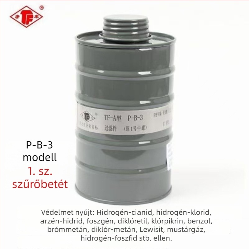 TF-A típusú gázmaszk szűrő kanna 1/3/4/5/7 – aktívszén szűrődoboz a maszk kiegészítőihez spray-hez