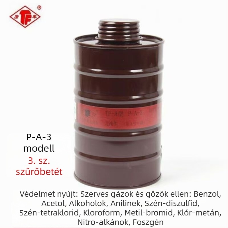 TF-A típusú gázmaszk szűrő kanna 1/3/4/5/7 – aktívszén szűrődoboz a maszk kiegészítőihez spray-hez