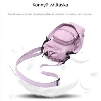 Szigetelt víz-palack hüvely diagonális mintával, vállon viselhető palacktáska és telefontartó zseb