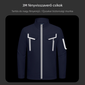 3M fényvisszaverő szalaggal laminált anti-sztatikus munkaruházati dzseki ipari felhasználásra