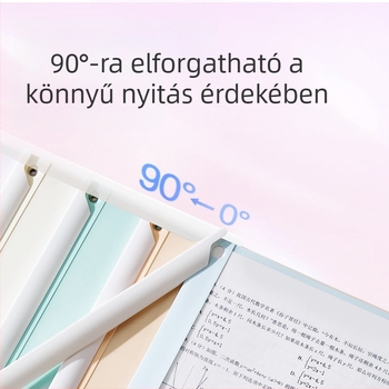 Deli 5 darab forgó karos klipsz A4-es papírhoz, megerősített karú záró – irodai mappa