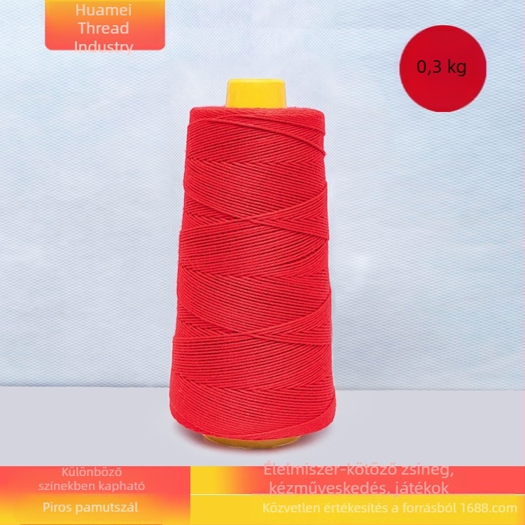 Élelmiszerbiztonsági minőségű pamut cérna élelmiszerek és textilek kötözéséhez