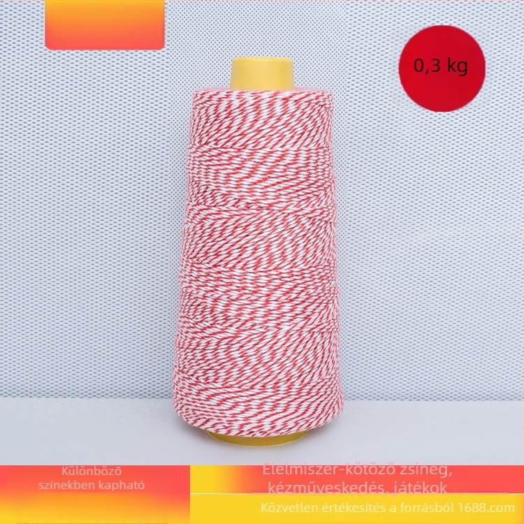Élelmiszerbiztonsági minőségű pamut cérna élelmiszerek és textilek kötözéséhez