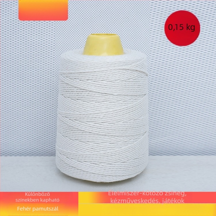 Élelmiszerbiztonsági minőségű pamut cérna élelmiszerek és textilek kötözéséhez