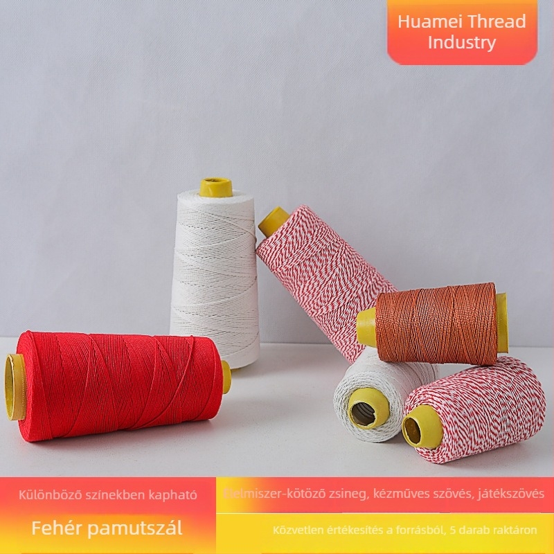 Élelmiszerbiztonsági minőségű pamut cérna élelmiszerek és textilek kötözéséhez