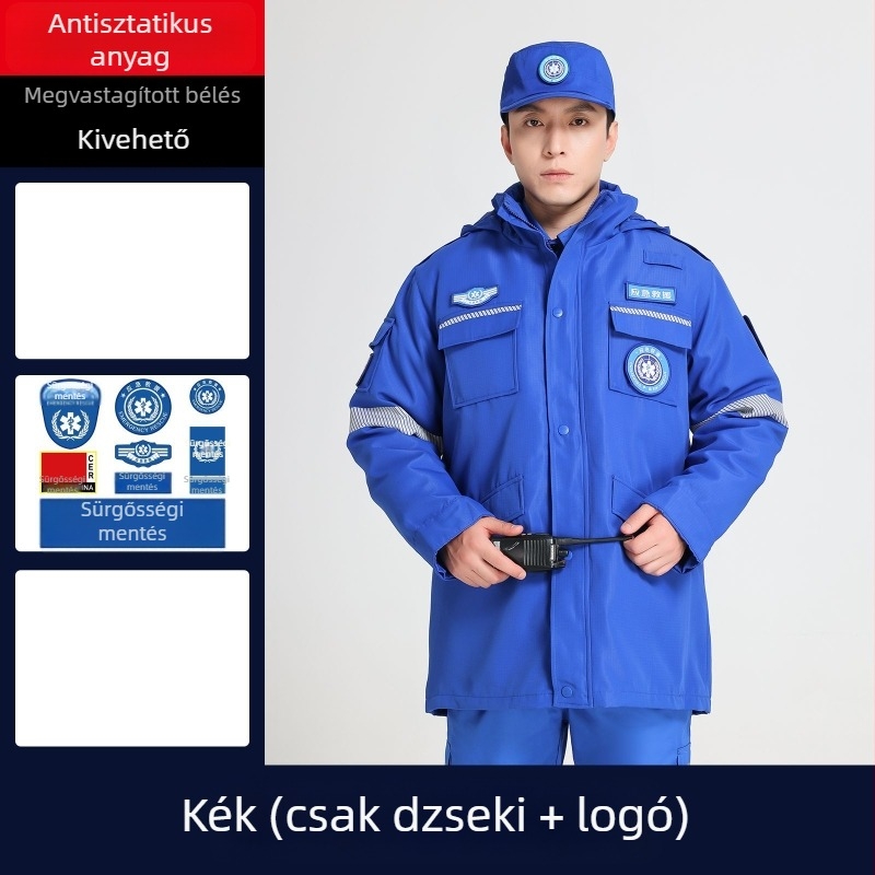 Pamut mentőruha tűzoltók és katasztrófavédelem számára, meleg munkaruha, keresésre és mentésre szolgáló képző ruházat