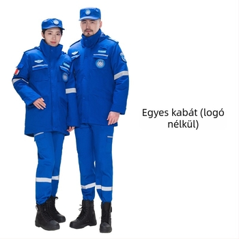 Téli vészhelyzeti mentőmunkaruha – pamuttal bélelt edződzseki
