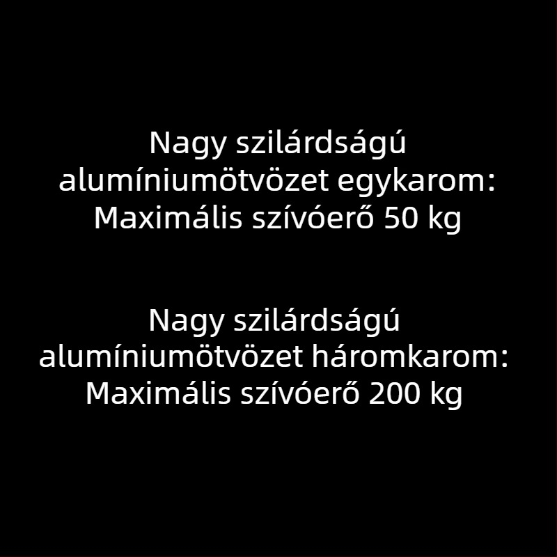 Súlyos üvegvákuumos csésze alumíniumötvözetből, két vagy három karmával, csempékre és márványra