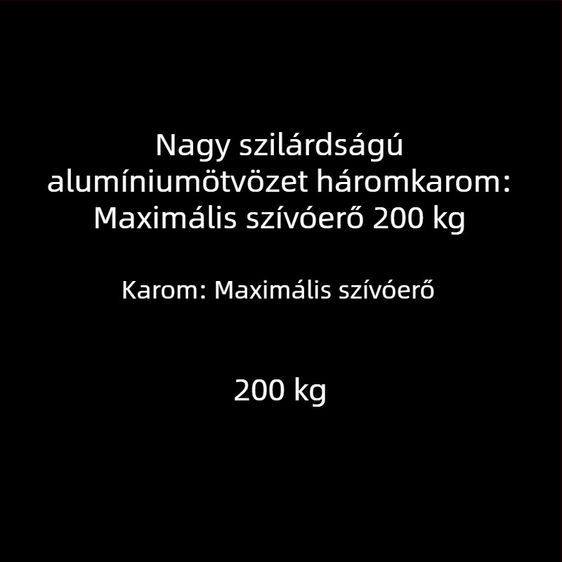 Súlyos üvegvákuumos csésze alumíniumötvözetből, két vagy három karmával, csempékre és márványra