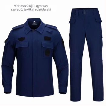 Biztonsági rövid ujjú, gyorsan száradó, rugalmas öltözet tavasz-őszre; kültéri taktikai hálózati stílusú, hosszú ujjú fleece-bélésű, kompozit munkaruha