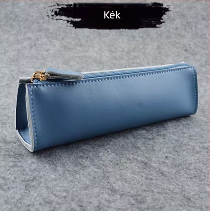 PU bőr tolltartó, nagy kapacitású, minimalist stílusú, diákoknak