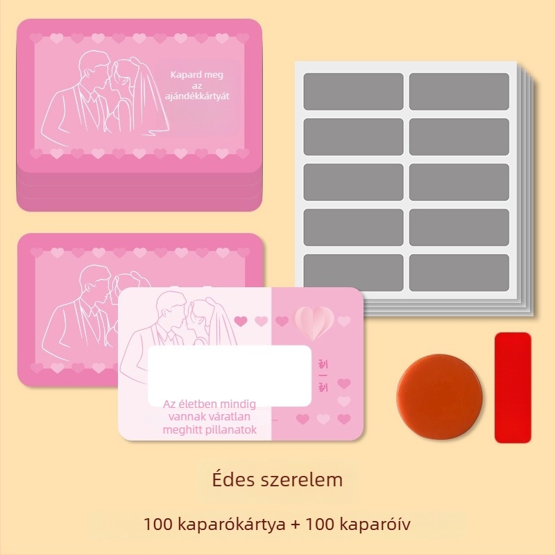 Diákoknak szóló kreatív nyeremény Scratch-kártya — testreszabható tartalom, tanár díj kártya, DIY szerencse-kártya