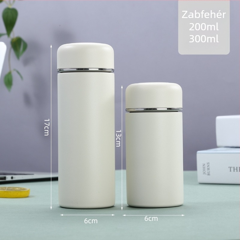 Új mini zseb termosz 316 rozsdamentes acélból, egyszerű minimalist dizájn, hordozható teás pohár rekesszel