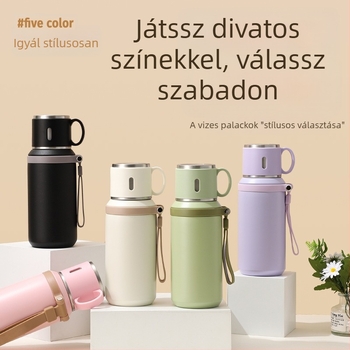 316 rozsdamentes acél termoszos pohár tea szeparátorral, hordozható kültéri termosz, irodai ajándék