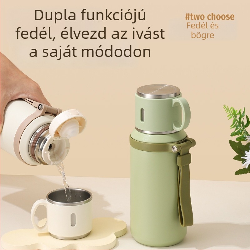 316 rozsdamentes acél termoszos pohár tea szeparátorral, hordozható kültéri termosz, irodai ajándék