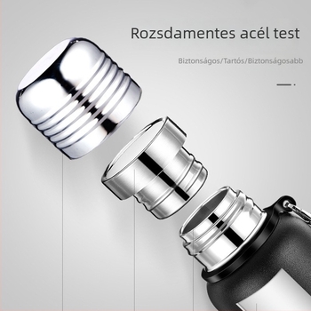 316-os rozsdamentes acél termosz, nagy kapacitású, utazásokhoz és sporthoz, egyedi logó gravírozás