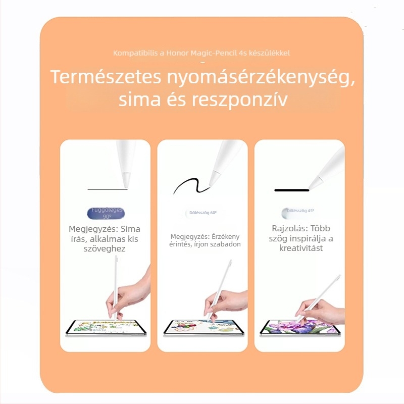 Honor Magic Pencil 4S tollhegy – csendes, kopásálló tűcsővel ellátott stylus a 10 Pro tablethez