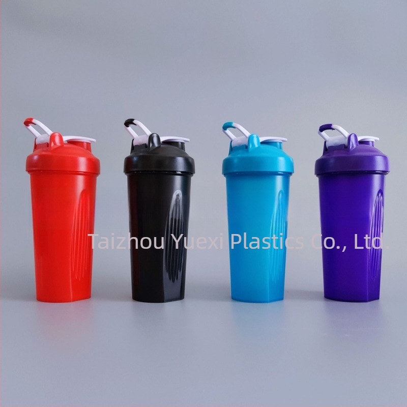 Logóval ellátott shaker pohár fehérjeporhoz, hordozható műanyag edzéshez 600 ml