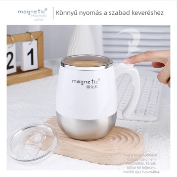 Hordozható rozsdamentes acél shaker mágneses töltéssel, nagy kapacitású edzéshez.