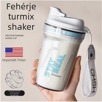 TRITÁN proteín shaker sporthoz – férfiak és nők számára, vízpalack, keverő, hőálló