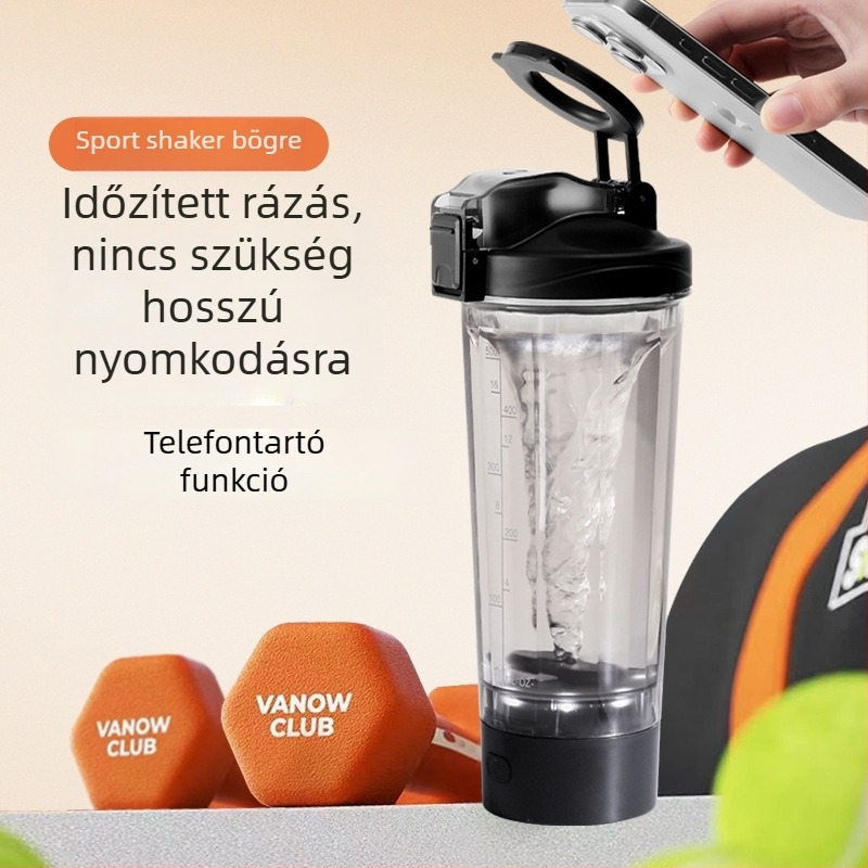 Sport- és fitnesz shaker pohár skálával – nagy kapacitású, hőálló, élelmiszer-minőségű műanyagból