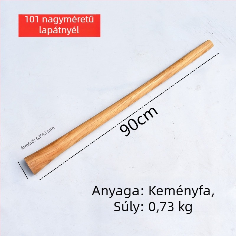 Fából készült nyelek kapákhoz és ásókhoz, különböző faanyagokból