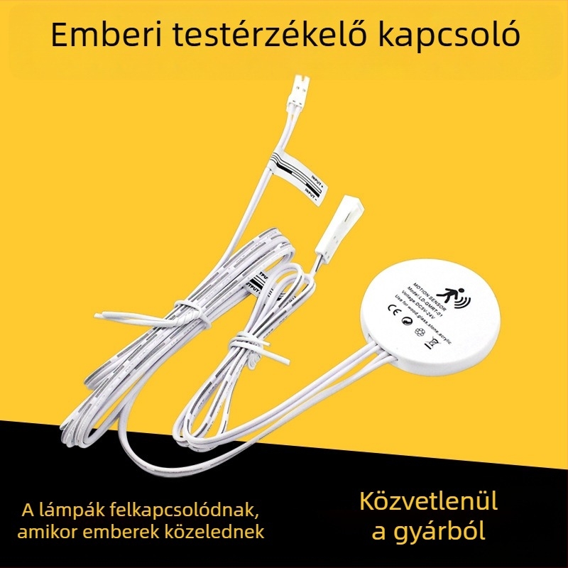 LED-szenzor diafragmával — infravörös emberi test érzékelő, okos otthoni világítás, 5-24V, 30 s késleltetés