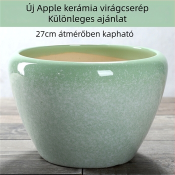 Extralarge nordic stílusú kerámiavirágcserép beltéri és kültéri használatra, pénzfa és pothos számára