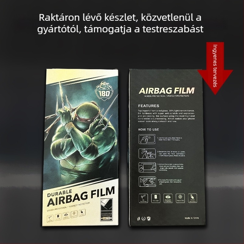 6,7 hüvelykes univerzális edzett fólia a képernyőhöz, 25 darabos dobozos készlet