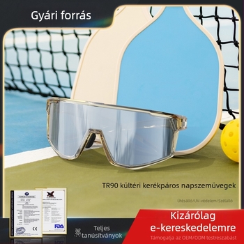 TR90 teljes keretű kerékpáros szemüveg kültéri túrákhoz és hegymászáshoz, UV védelem, sport napszemüveg