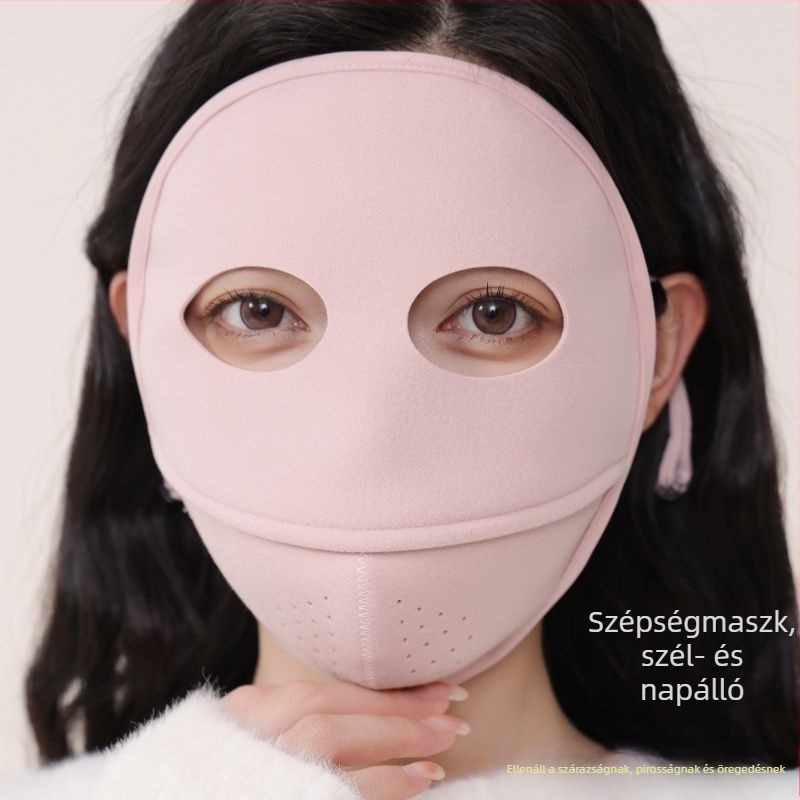 Női téli meleg maszk, szélvédett és fagyálló, teljes arcú UV-védelem