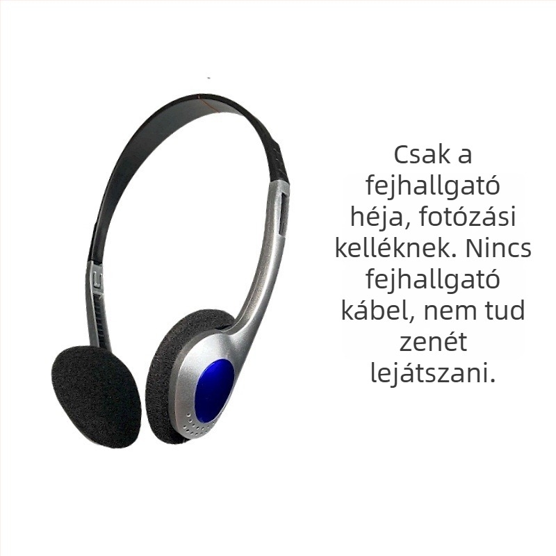 Fejre szerelhető retro vezetékes fejhallgató, fotórekvizít japán stílusban, univerzálisan kompatibil mobileszközökkel és számítógépekkel