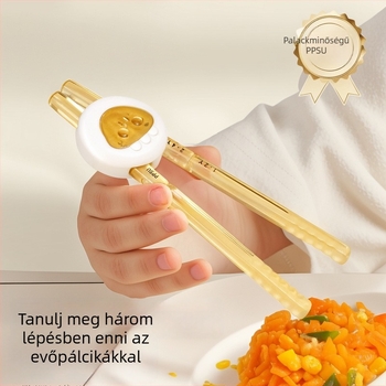 PPSU gyermekeknek edző evőpálcikák Tiger Mouth dizájnnal, 1–6 évesek