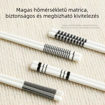 Háztartási kerámia összecsukható evőpálcikák — egy személyre egy darab evőpálcika, prémium étkészlet
