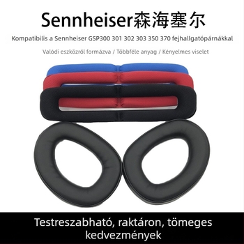 Sennheiser GSP300/301/302/303/350/370 fülpárnák és fejvédő párna – műbőr, 2 darabos készlet